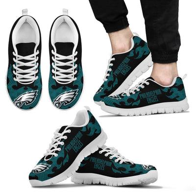 Tribal Flames Pattern Philadelphia Eagles Sneakers