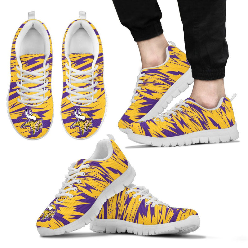 Brush Strong Cracking Comfortable Minnesota Vikings Sneakers
