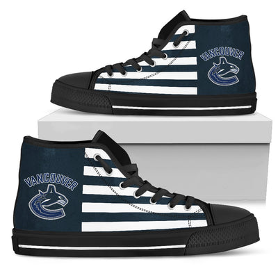 American Flag Vancouver Canucks High Top Shoes