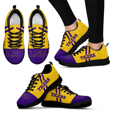 Line Stripe Logo Bottom LSU Tigers Sneakers