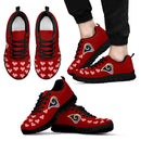 Love Extreme Emotion Pretty Logo Los Angeles Rams Sneakers