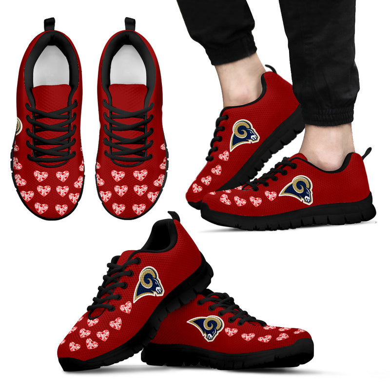 Love Extreme Emotion Pretty Logo Los Angeles Rams Sneakers