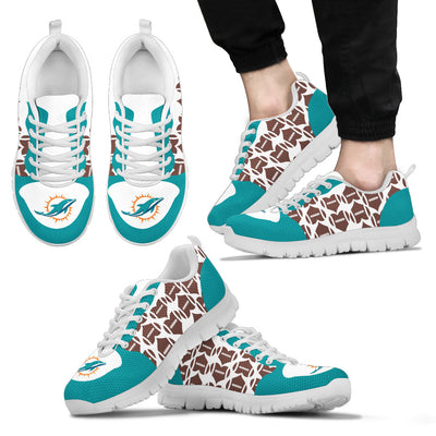 Great Football Love Frame Miami Dolphins Sneakers