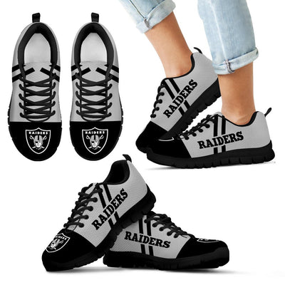 Line Stripe Logo Bottom Oakland Raiders Sneakers