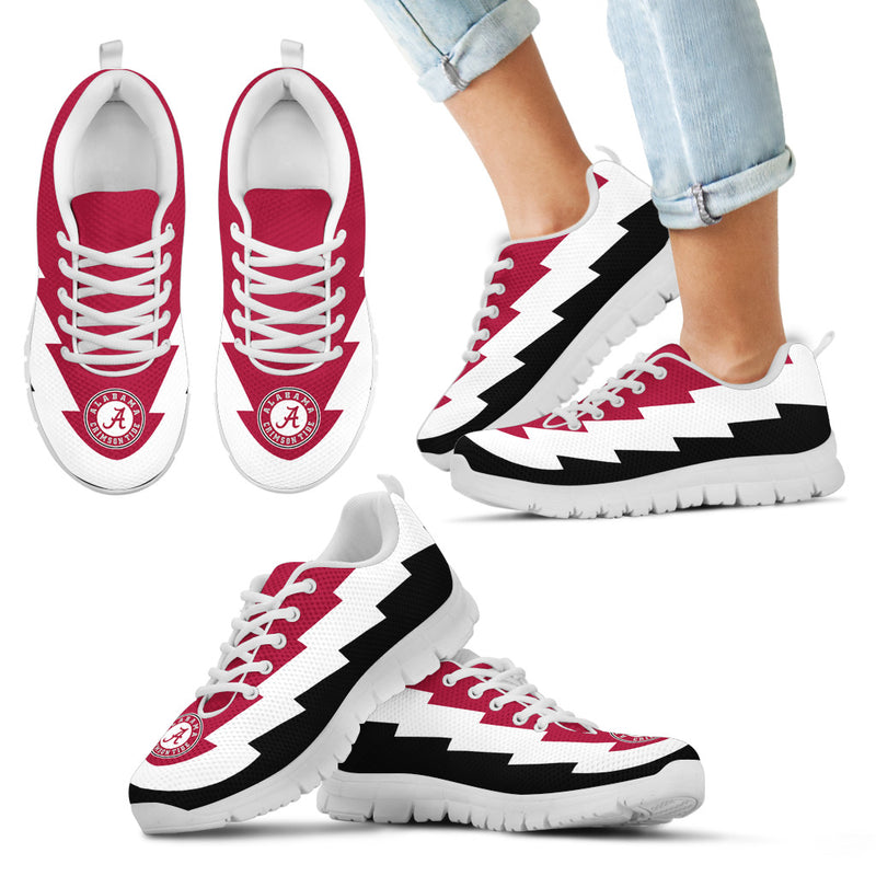 Amazing Alabama Crimson Tide Sneakers Jagged Saws Creative Draw