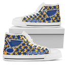 Puzzle Logo With St. Louis Blues High Top Shoes