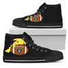 Pikachu Laying On Ball Oakland Raiders High Top Shoes