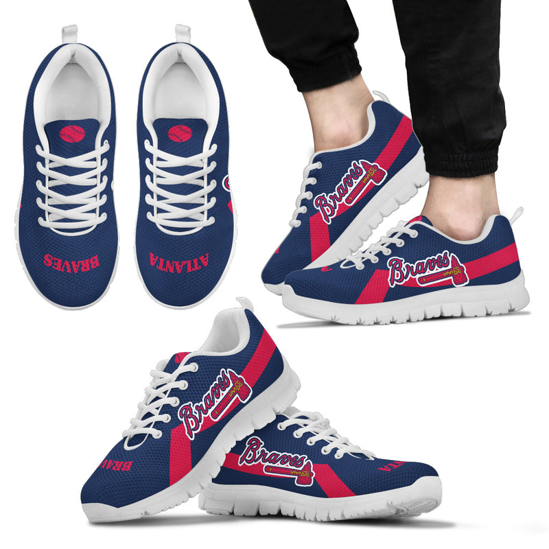 Atlanta Braves Line Logo Sneakers