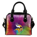 Rainbow Dynamic Mix Colours Gorgeous Minnesota Vikings Shoulder Handbags