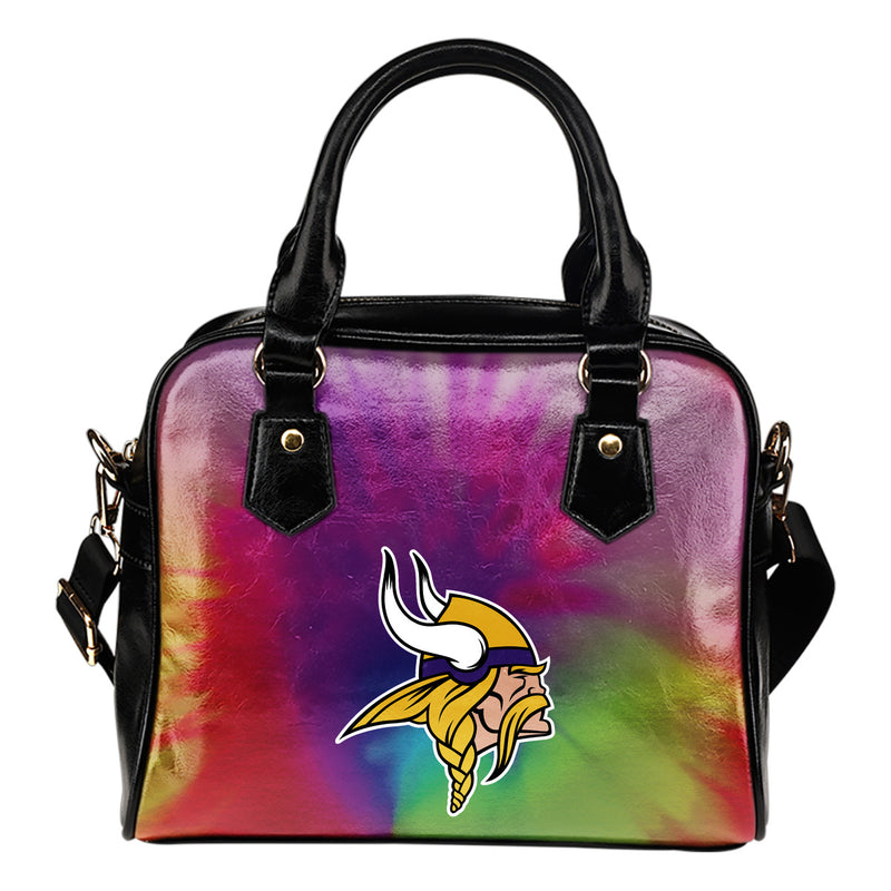 Rainbow Dynamic Mix Colours Gorgeous Minnesota Vikings Shoulder Handbags