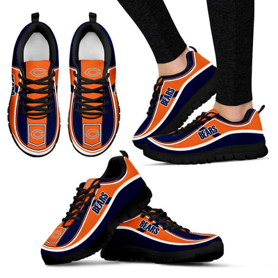 Vintage Color Flag Chicago Bears Sneakers
