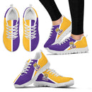 Dynamic Aparted Colours Beautiful Logo LSU Tigers Sneakers