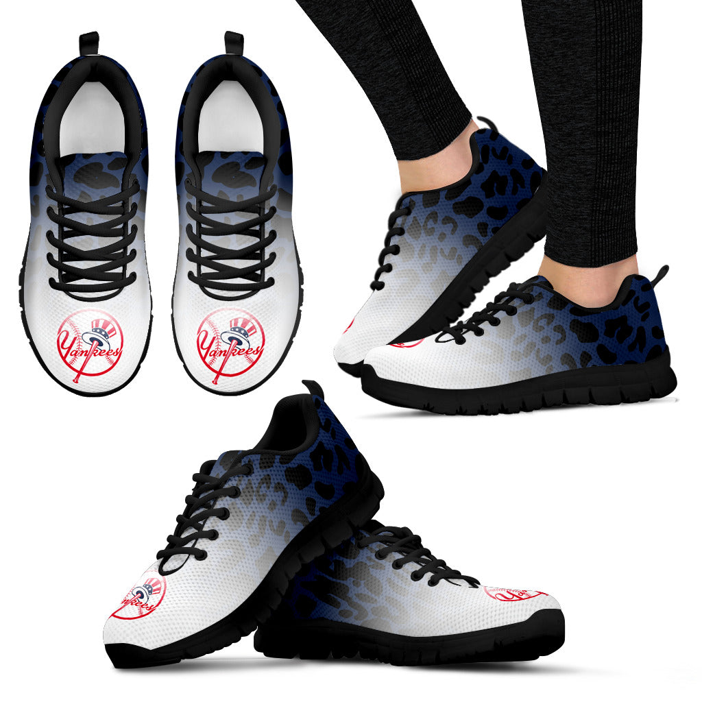 Leopard Pattern Awesome New York Yankees Sneakers