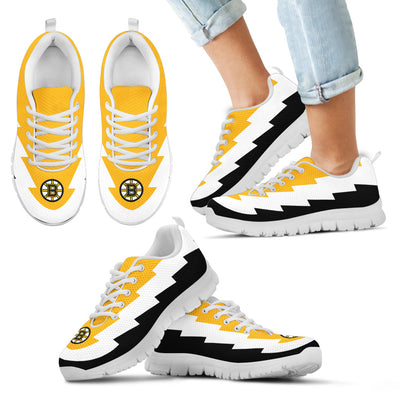 Jagged Saws Creative Draw Boston Bruins Sneakers