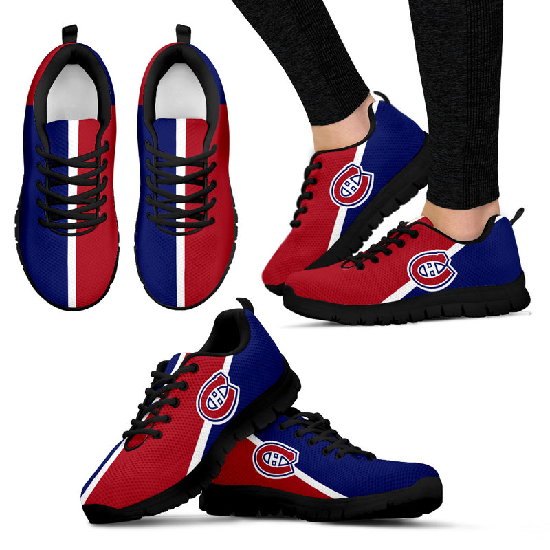 Dynamic Aparted Colours Beautiful Logo Montreal Canadiens Sneakers