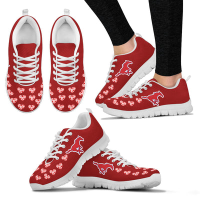 Love Extreme Emotion Pretty Logo SMU Mustangs Sneakers