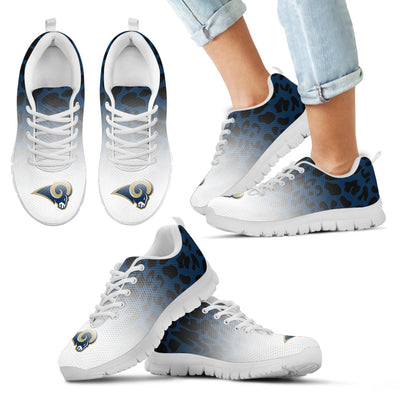 Leopard Pattern Awesome Los Angeles Rams Sneakers