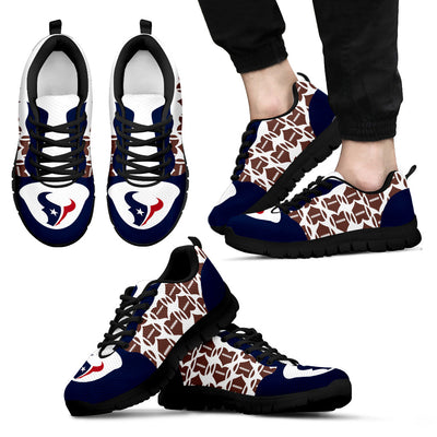 Great Football Love Frame Houston Texans Sneakers