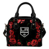 Valentine Rose With Thorns Los Angeles Kings Shoulder Handbags