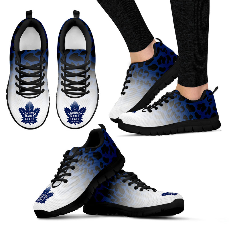 Cool Toronto Maple Leafs Sneakers Leopard Pattern Awesome