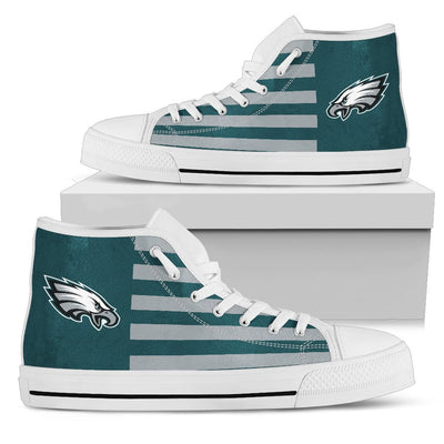 American Flag Philadelphia Eagles High Top Shoes