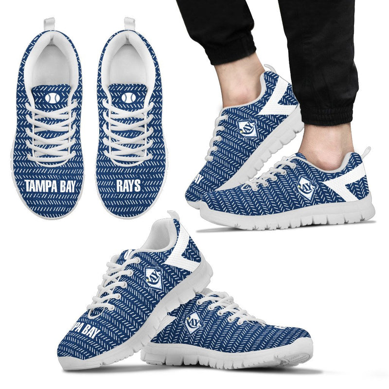Pattern Logo Slide In Line Tampa Bay Rays Sneakers