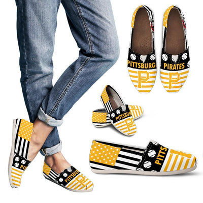 American Flag Pittsburgh Pirates Casual Shoes