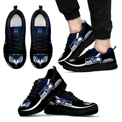 Mystery Straight Line Up Seattle Seahawks Sneakers