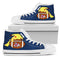Pikachu Laying On Ball Fresno State Bulldogs High Top Shoes