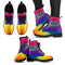Multicolor Zig Zag Lovely Background Nice Logo UCLA Bruins Boots