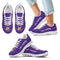 Wave Red Floating Pattern LSU Tigers Sneakers