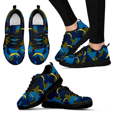 Los Angeles Chargers Cotton Camouflage Fabric Military Solider Style Sneakers