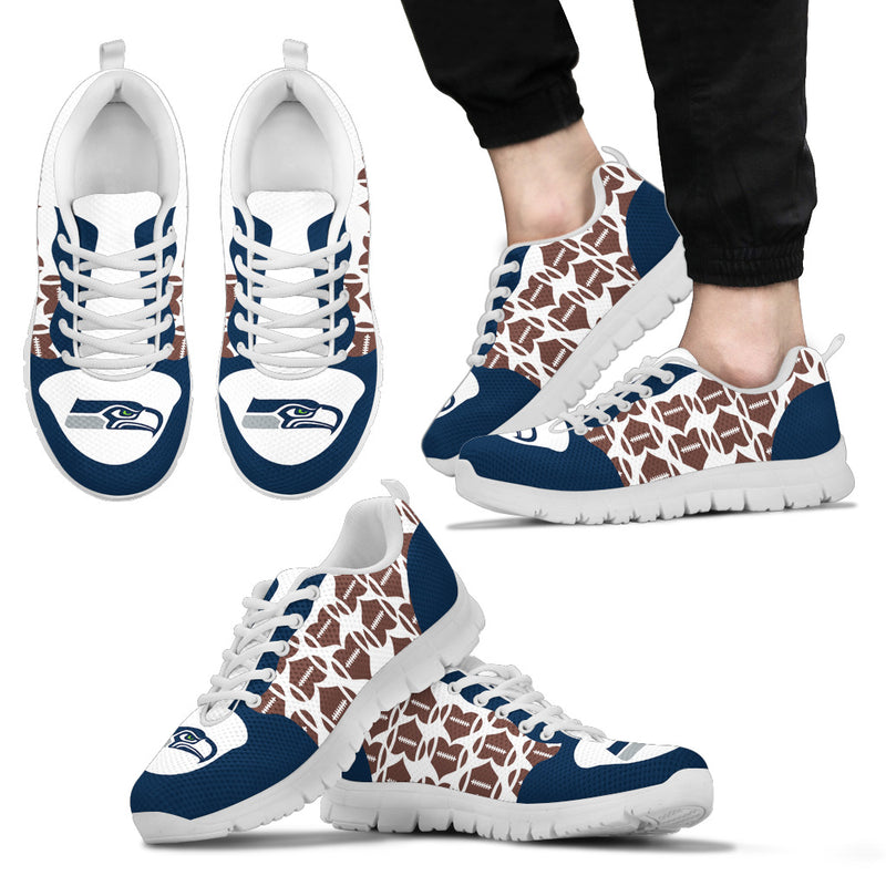 Great Football Love Frame Seattle Seahawks Sneakers