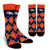 Gorgeous Denver Broncos Argyle Socks