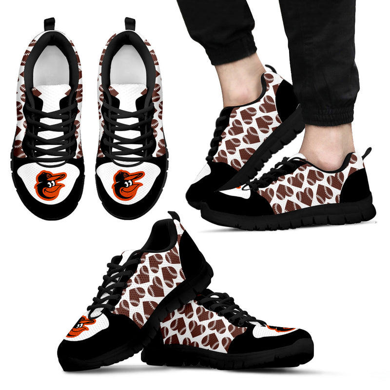 Great Football Love Frame Baltimore Orioles Sneakers