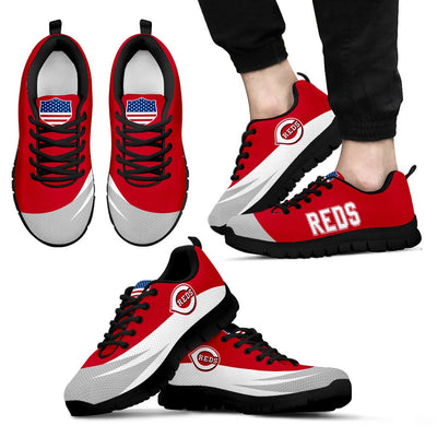 Awesome Gift Logo Cincinnati Reds Sneakers