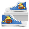 Pikachu Laying On Ball UCLA Bruins High Top Shoes