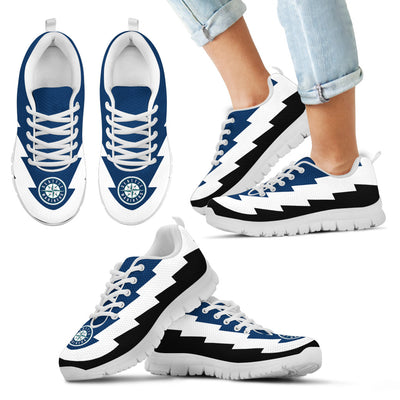 Cool Style Seattle Mariners Sneakers Jagged Saws Creative Draw