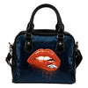 Beautiful Lips Elegant Logo Denver Broncos Shoulder Handbags