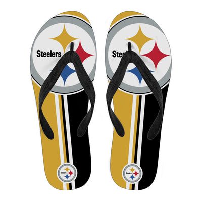 Great Pittsburgh Steelers Fan Gift Two Main Colors Flip Flops