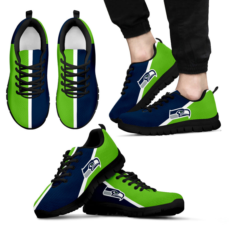 Dynamic Aparted Colours Beautiful Logo Seattle Seahawks Sneakers