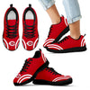 Lovely Curves Stunning Logo Icon Cincinnati Reds Sneakers