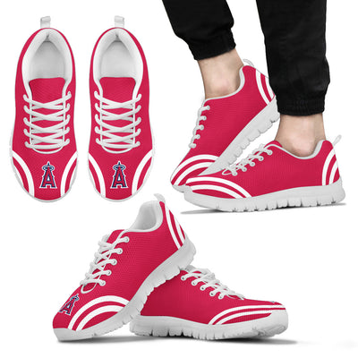 Lovely Curves Stunning Logo Icon Los Angeles Angels Sneakers