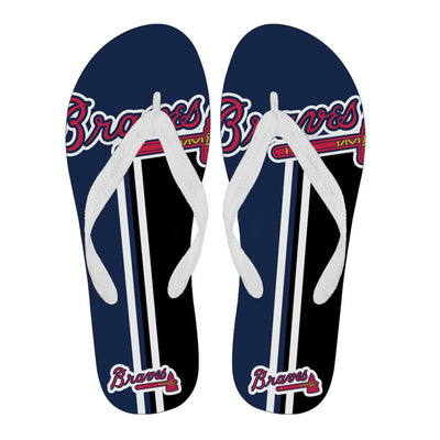 Great Atlanta Braves Fan Gift Two Main Colors Flip Flops