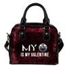 My Perfectly Love Valentine Fashion Edmonton Oilers Shoulder Handbags