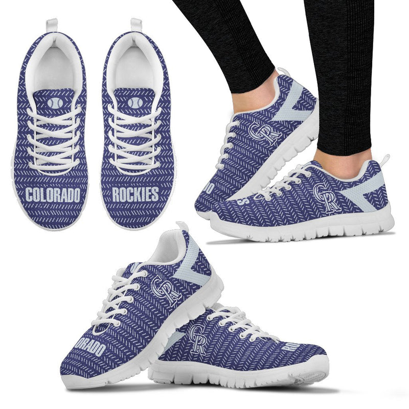 Pattern Logo Slide In Line Colorado Rockies Sneakers