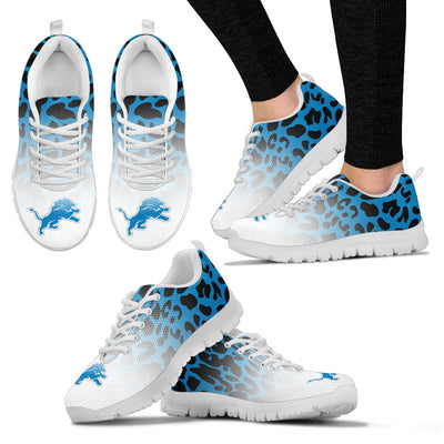 Leopard Pattern Awesome Detroit Lions Sneakers