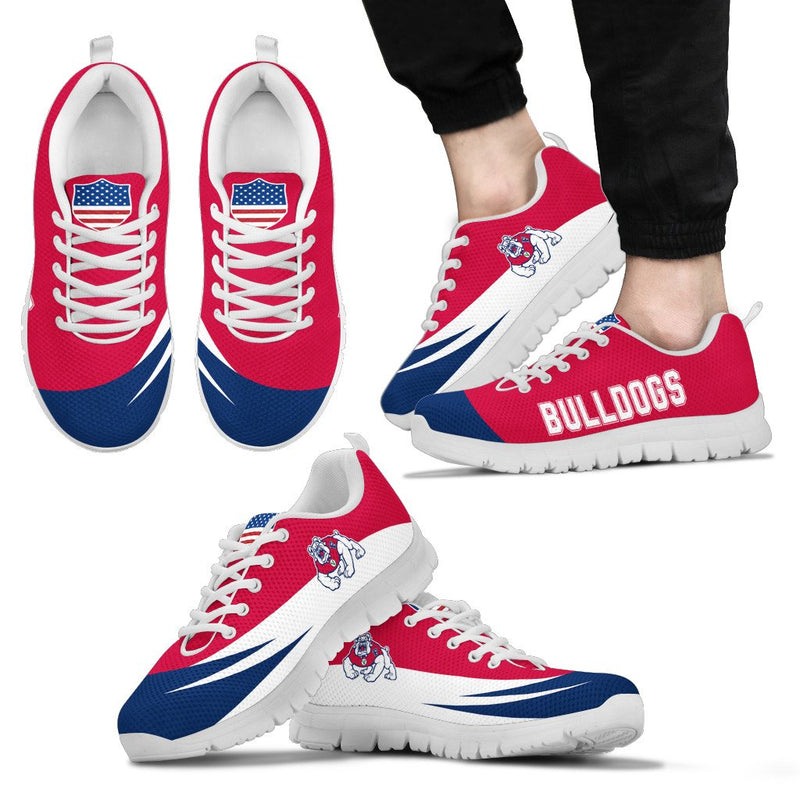 Awesome Gift Logo Fresno State Bulldogs Sneakers