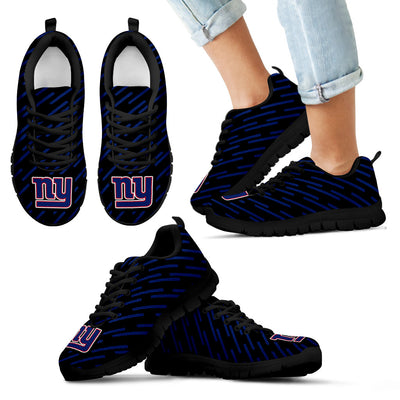 Marvelous Striped Stunning Logo New York Giants Sneakers