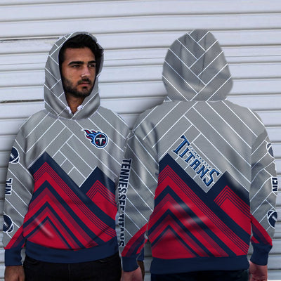 Fashion Cross Line Tennessee Titans Hoodie